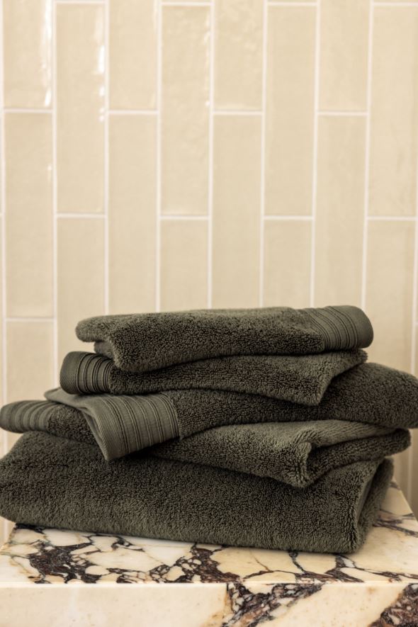 Gjestehåndkle olivengrønn - 6