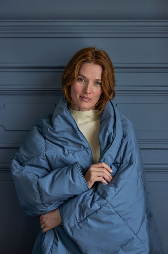 Dunpledd mørk blå - 3