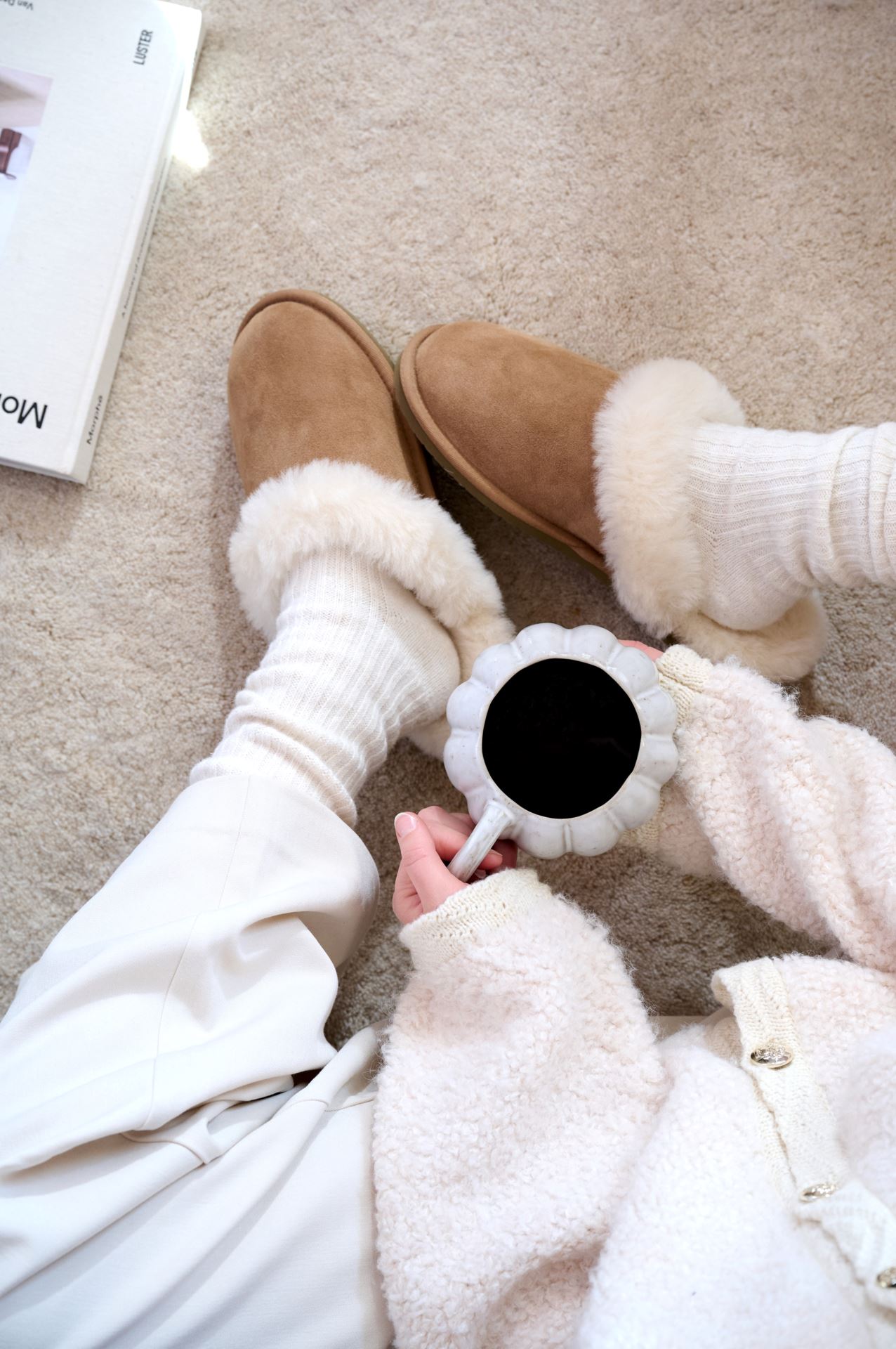 Skinntøfler brun - 3