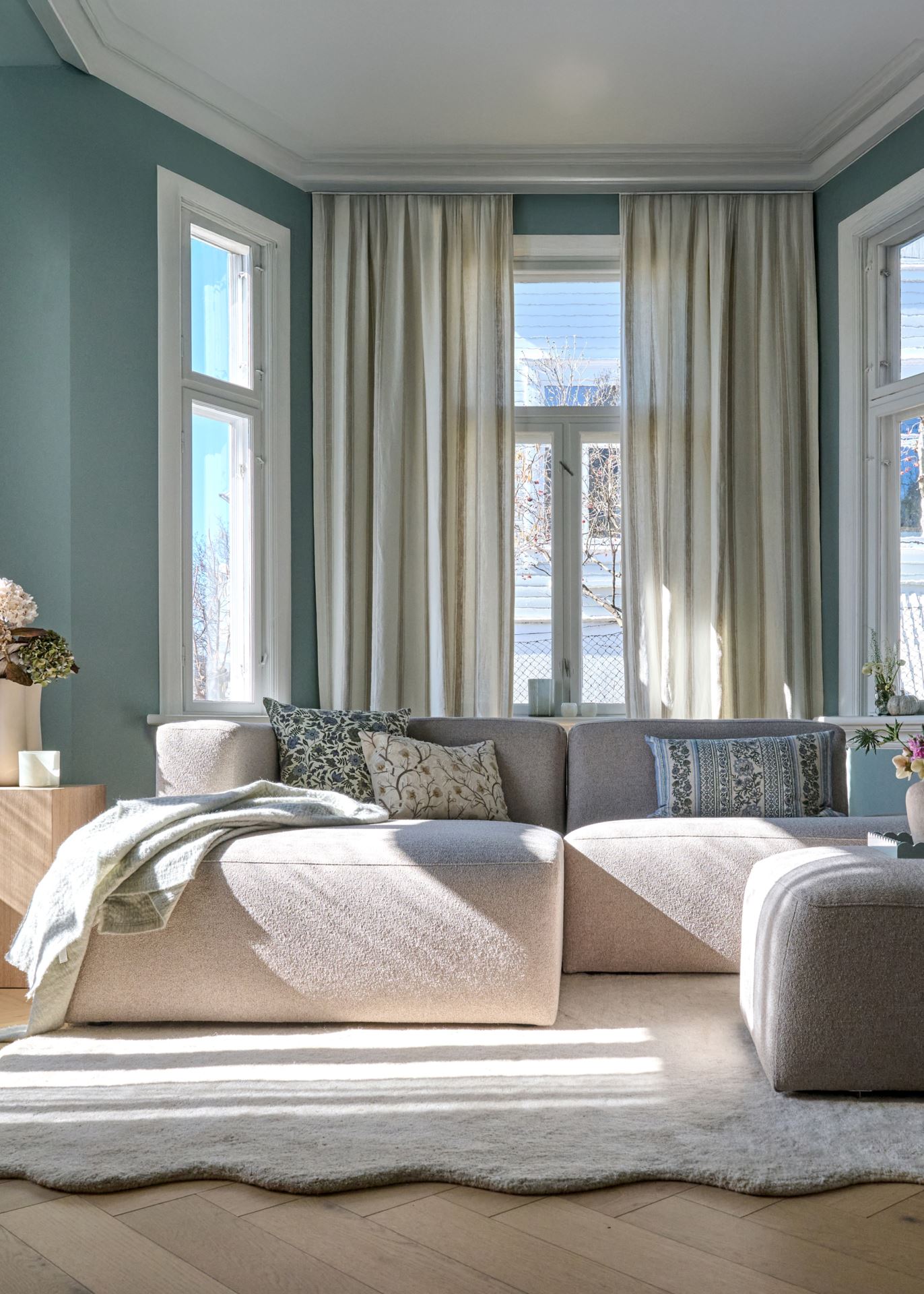 Modulsofa puff beige - 3