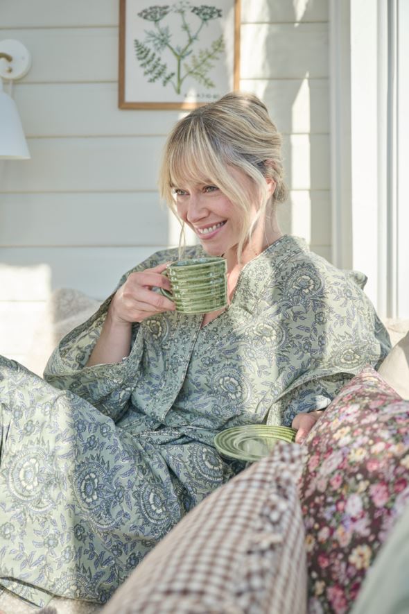 Kimono olivengrønn - 5