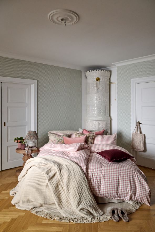 Flanell sengesett rosa - 5
