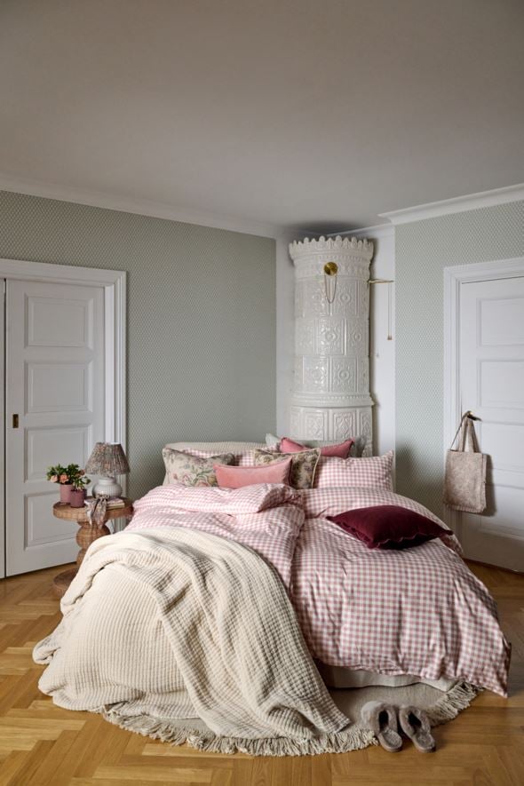 Flanell sengesett rosa - 2