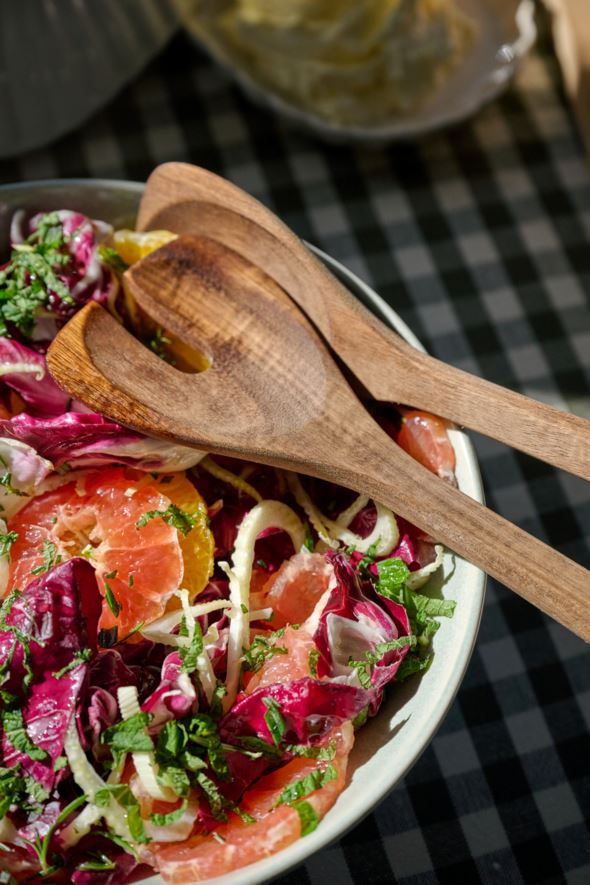 Salatbestikk brun - 2
