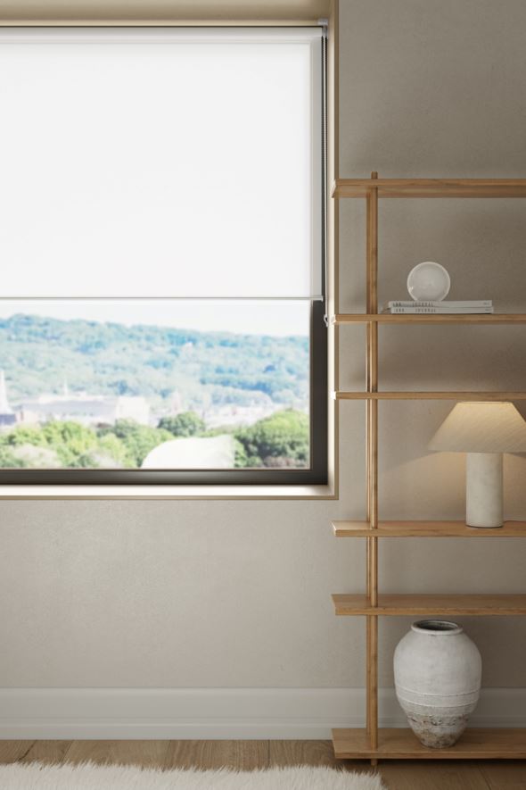 Rullegardin transparent offwhite - 2