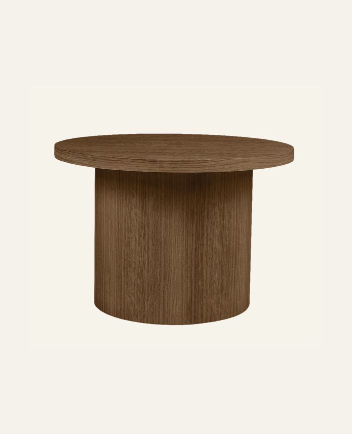 Sofabord brun - 75x75x49 cm ø75 brun - 1