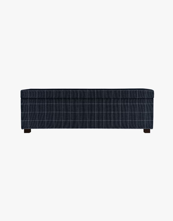 Sengebenk multi svart - 145x46x47 cm multi svart - 1