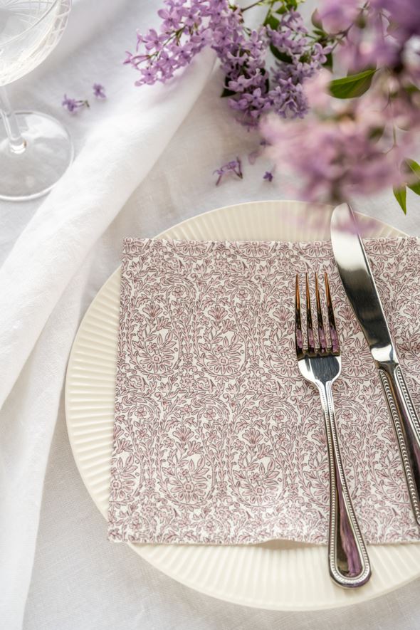 Papirservietter multi rosa - 2