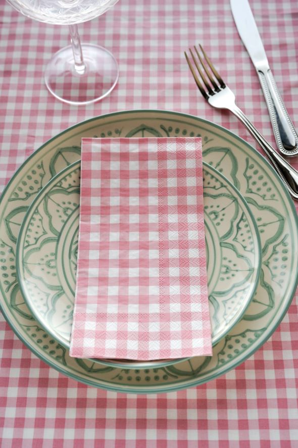 Kjøkkenservietter multi rosa - 2