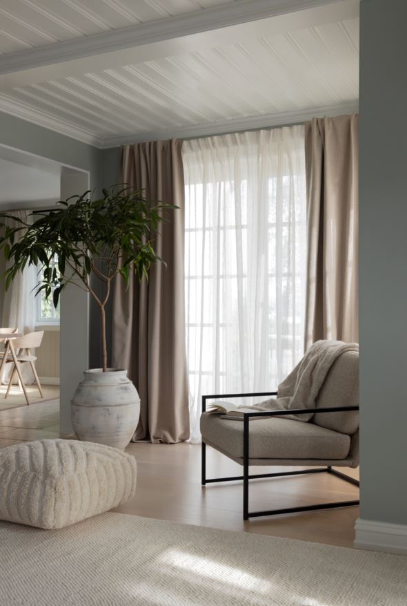 Ekstra bred gardin offwhite - 6