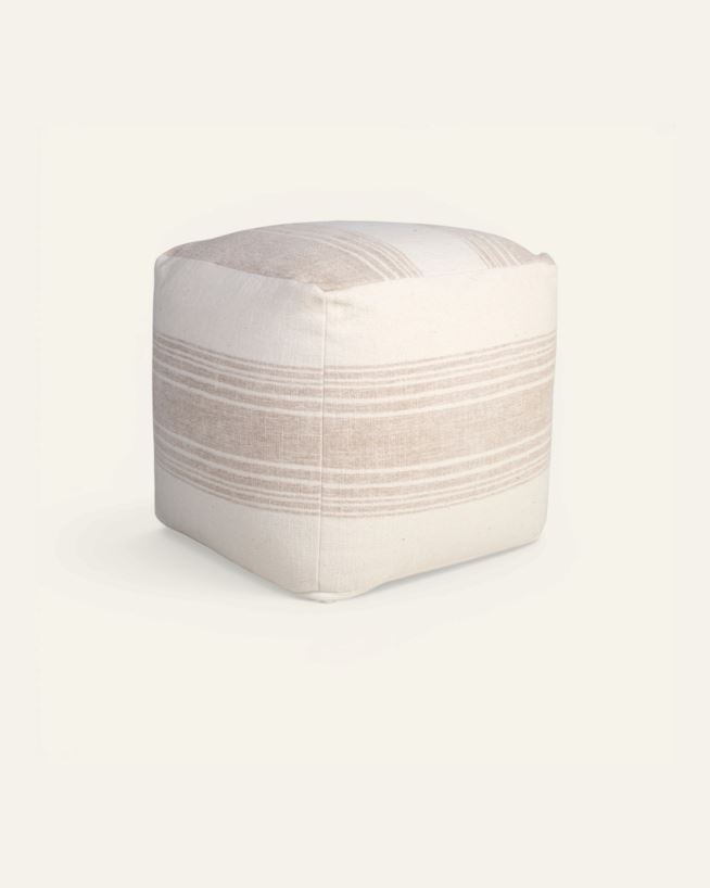 Puff sølv - 40x40x40 cm sølv - 1