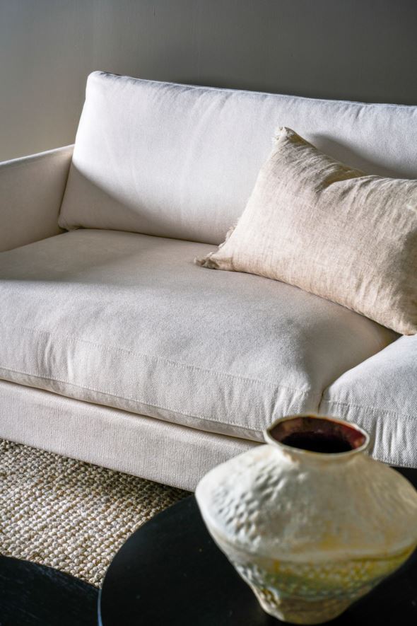 3 seter sofa hvit - 10