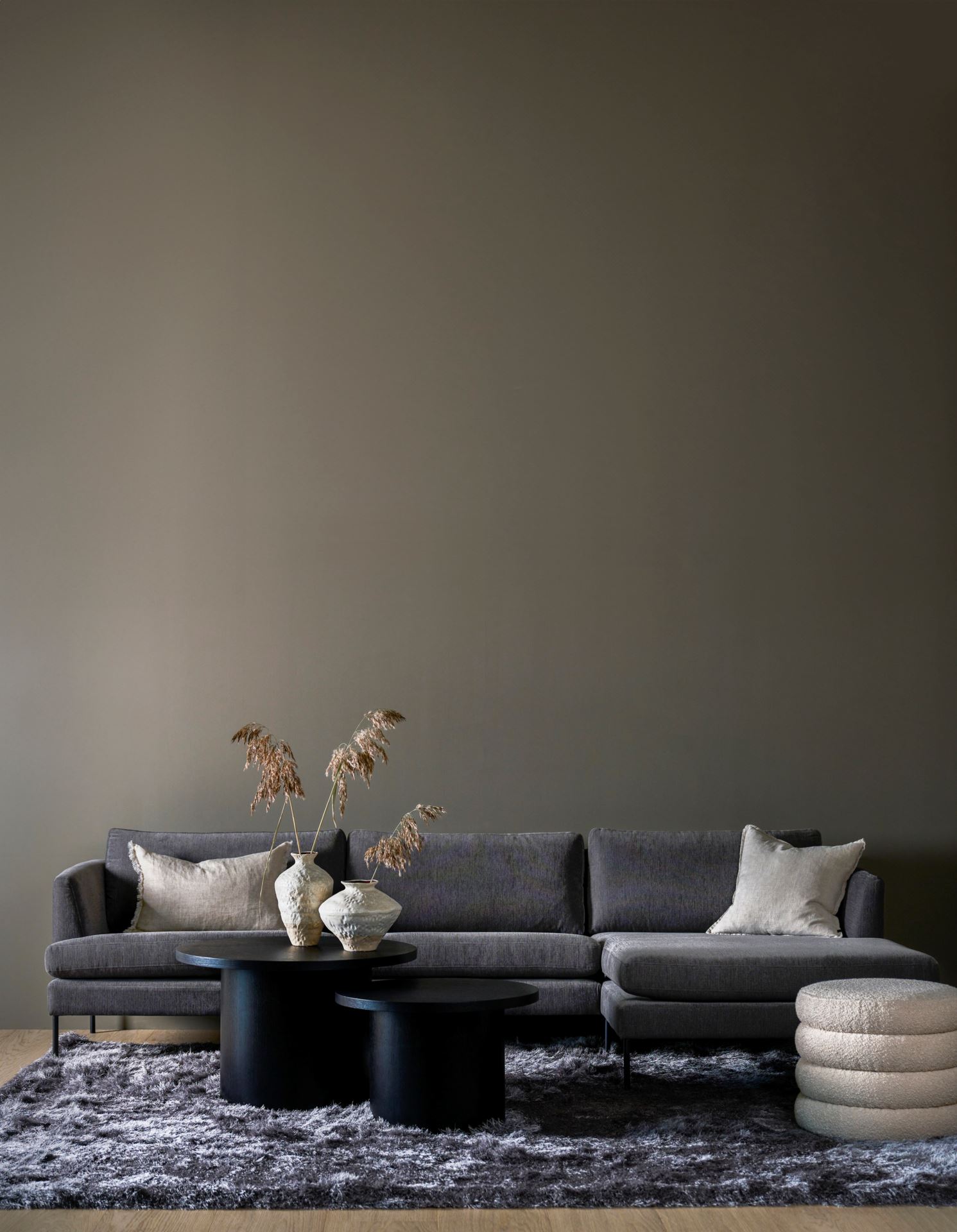 Sofa sjeselong høyre grå - 9