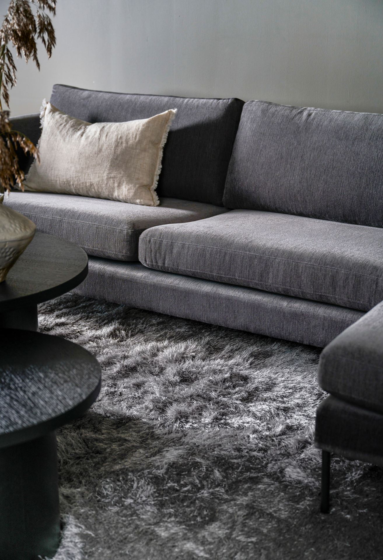 Sofa sjeselong høyre grå - 10