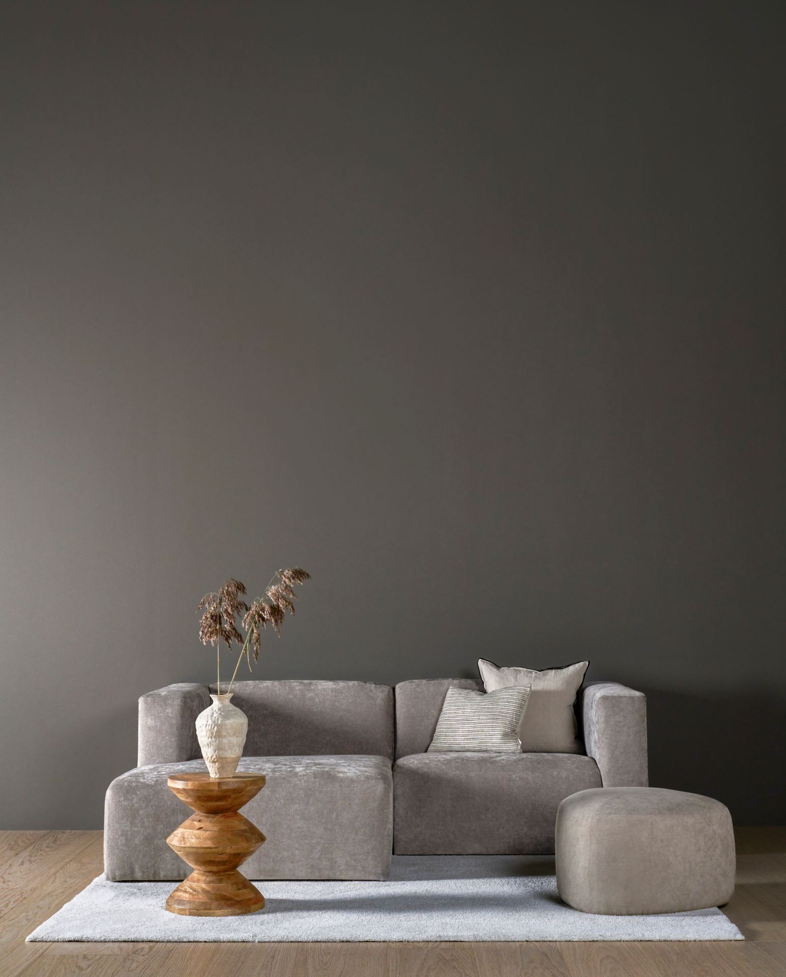 Modulsofa 1,5 seter m/armlene høyre grå - 2