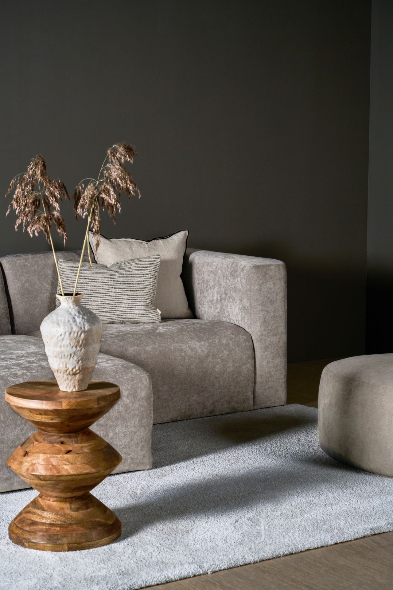 Modulsofa 1,5 seter m/armlene høyre grå - 3