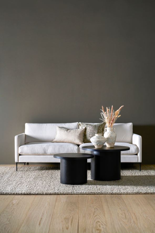 3 seter sofa hvit - 9