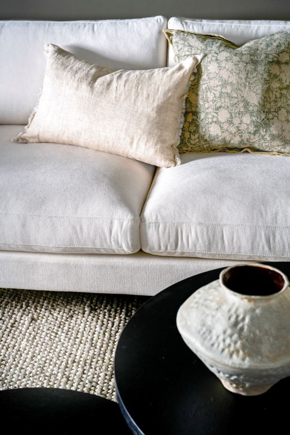 3 seter sofa hvit - 6