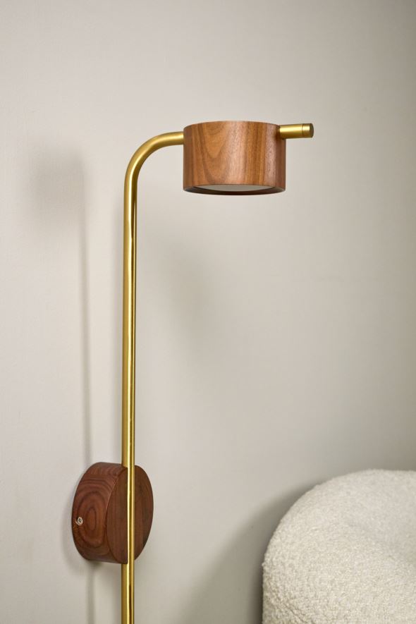 Vegglampe brun - 3