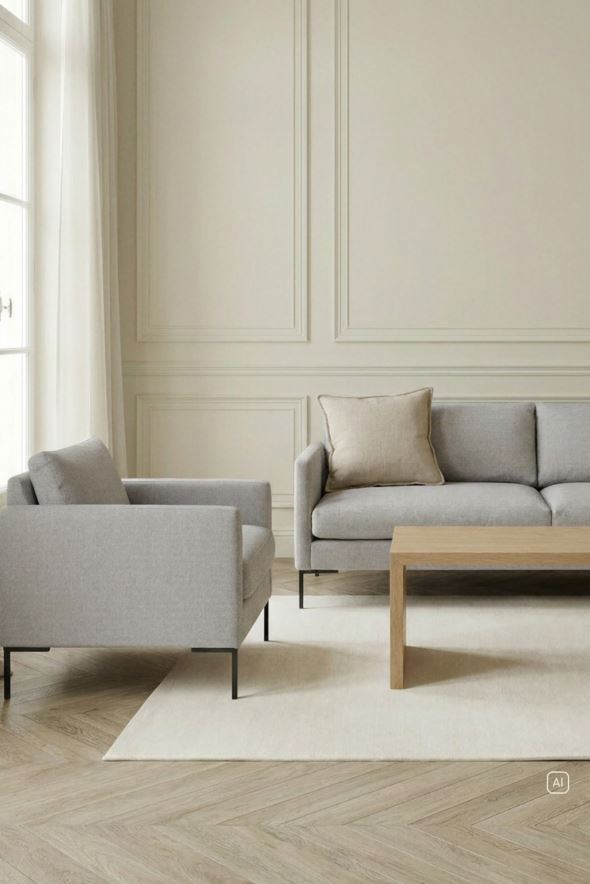 Loungestol lys grå - 3