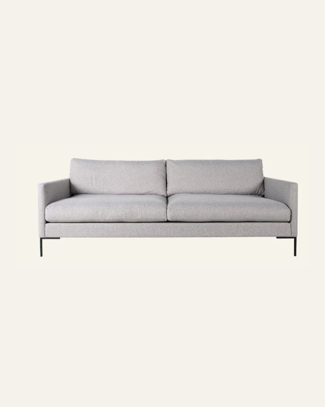3 seter sofa lys grå - 227x100x83 cm lys grå - 1