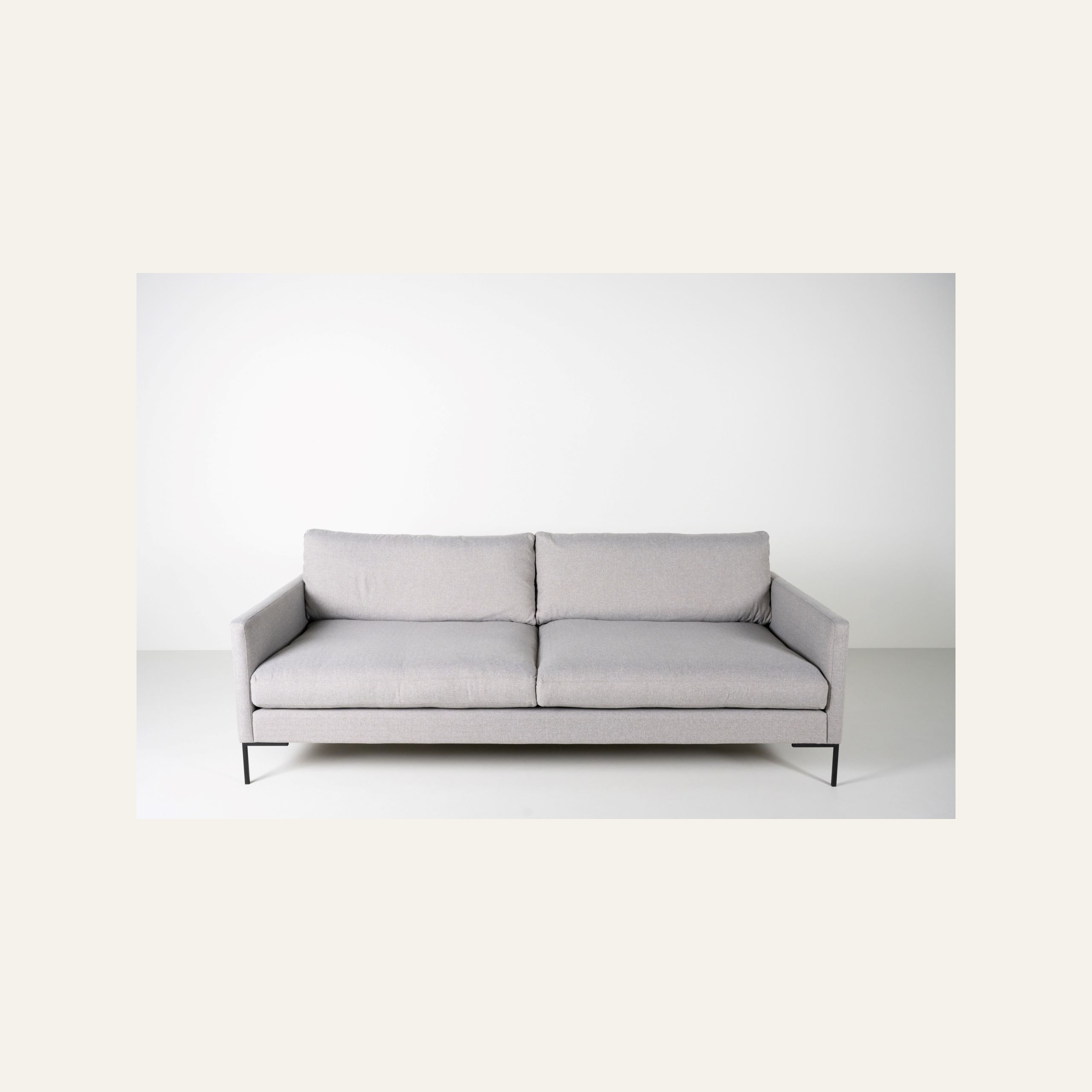 3 seter sofa lys grå - 7
