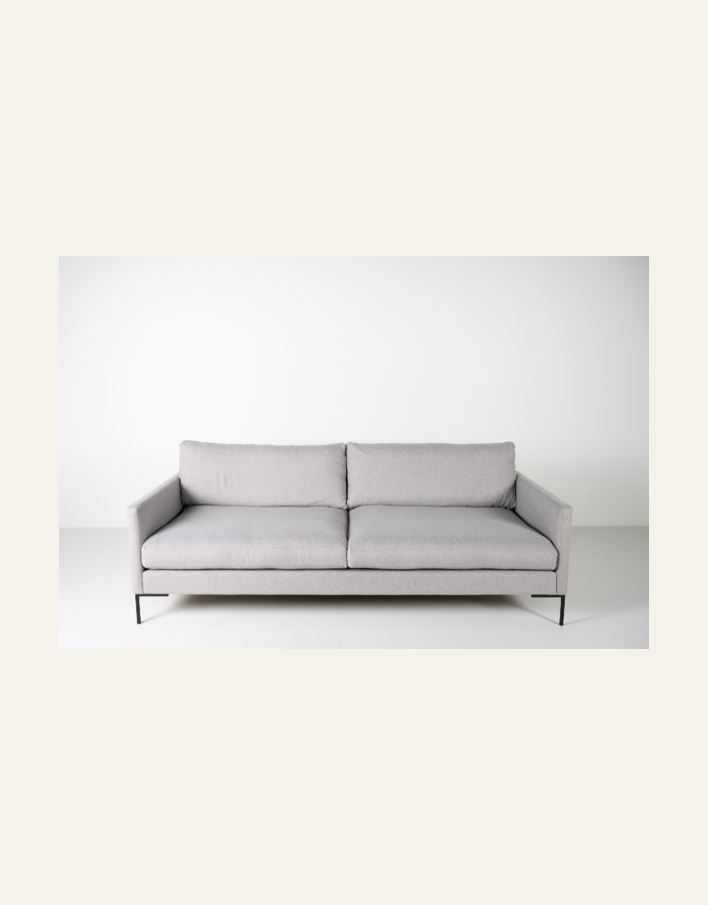 3 seter sofa lys grå - 7