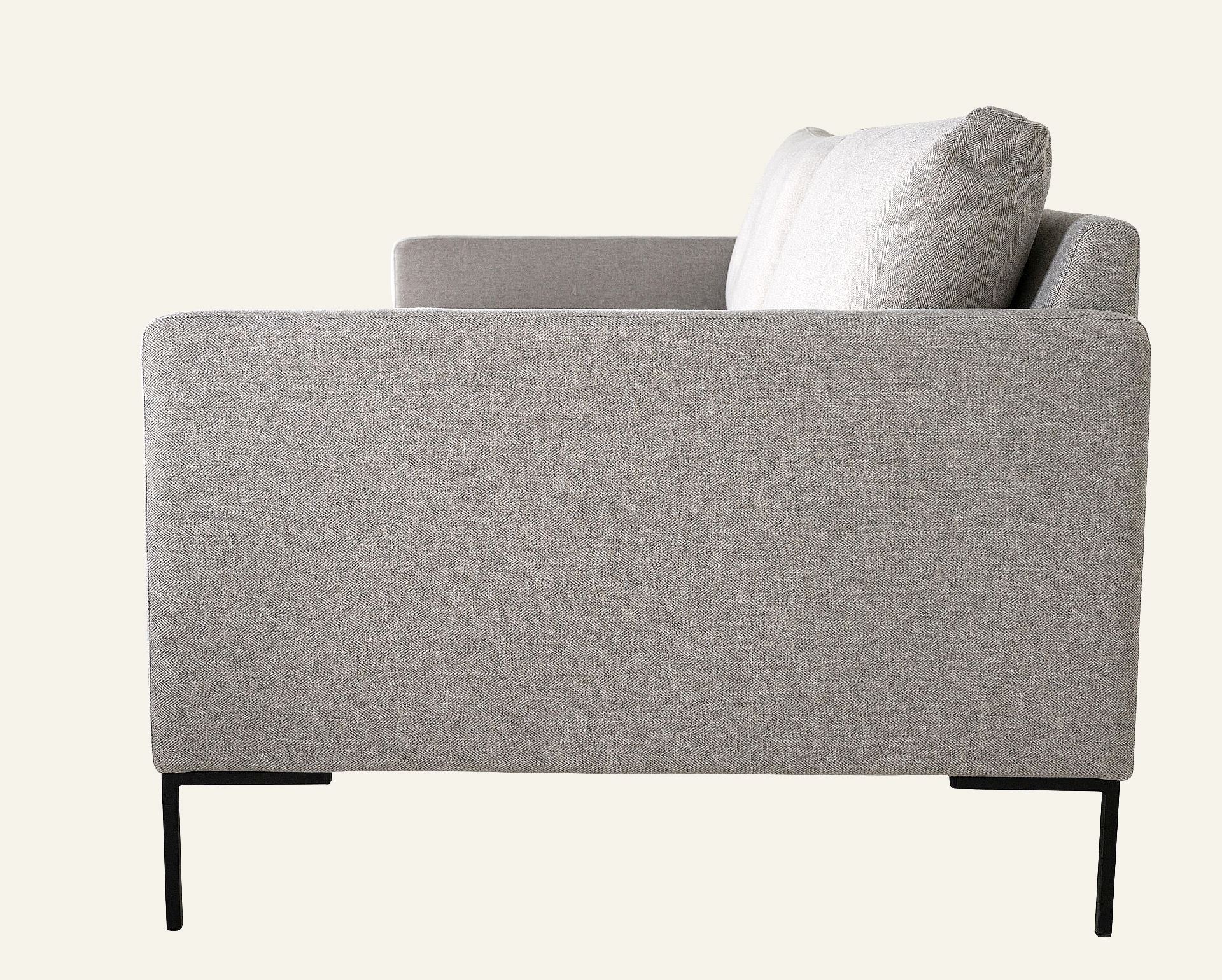 3 seter sofa lys grå - 5