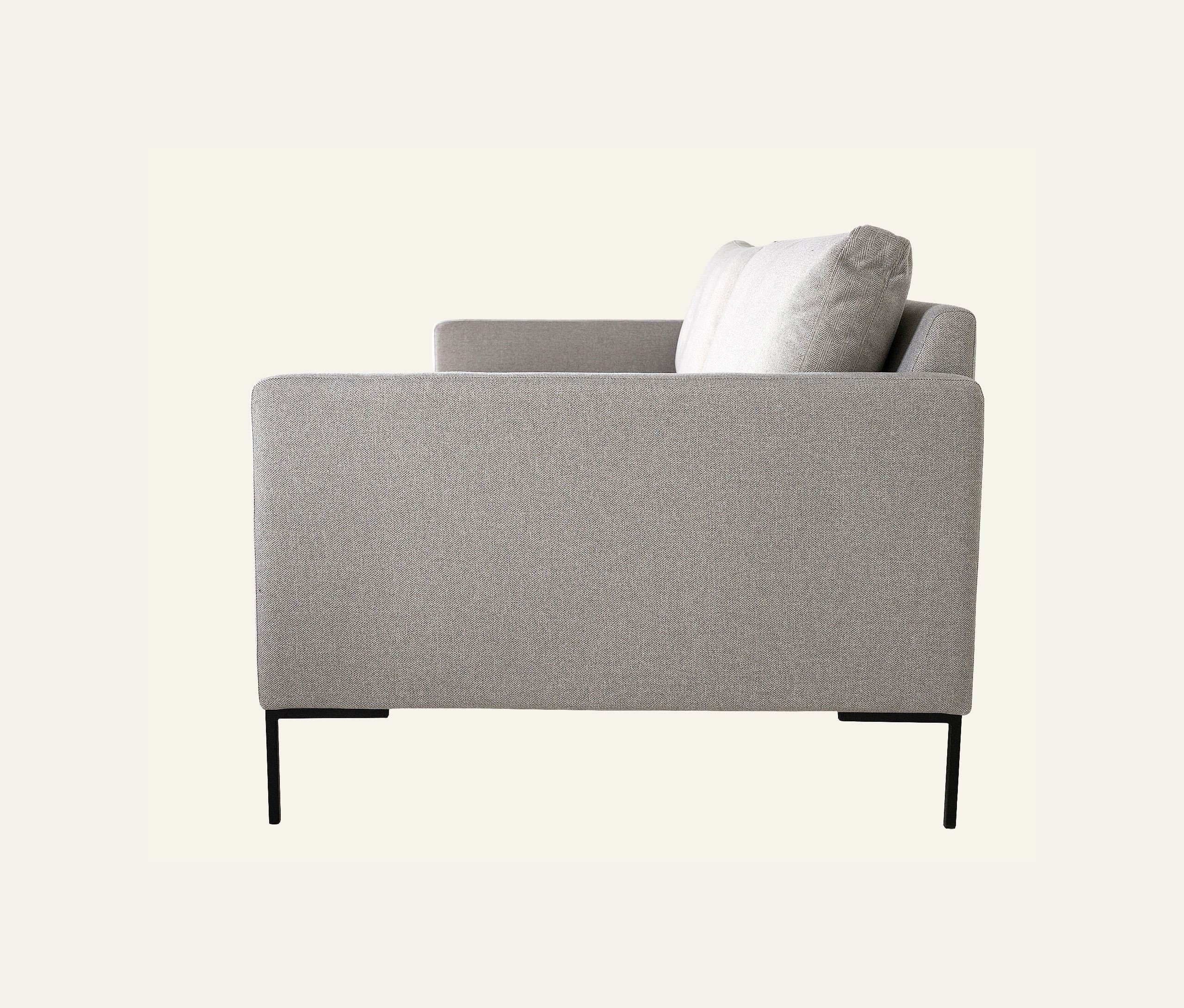 3 seter sofa lys grå - 5