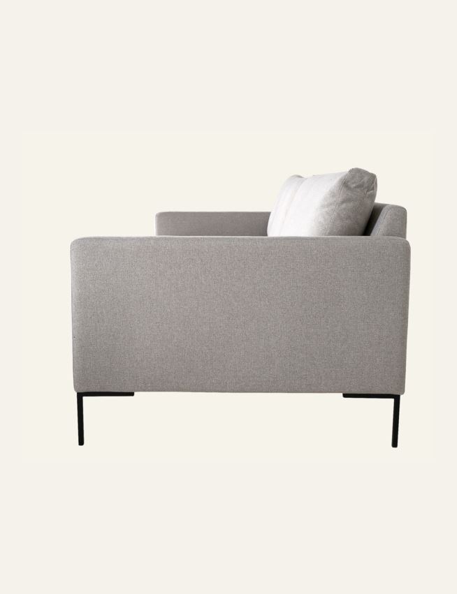 3 seter sofa lys grå - 5