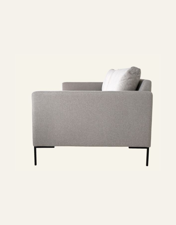 3 seter sofa lys grå - 5
