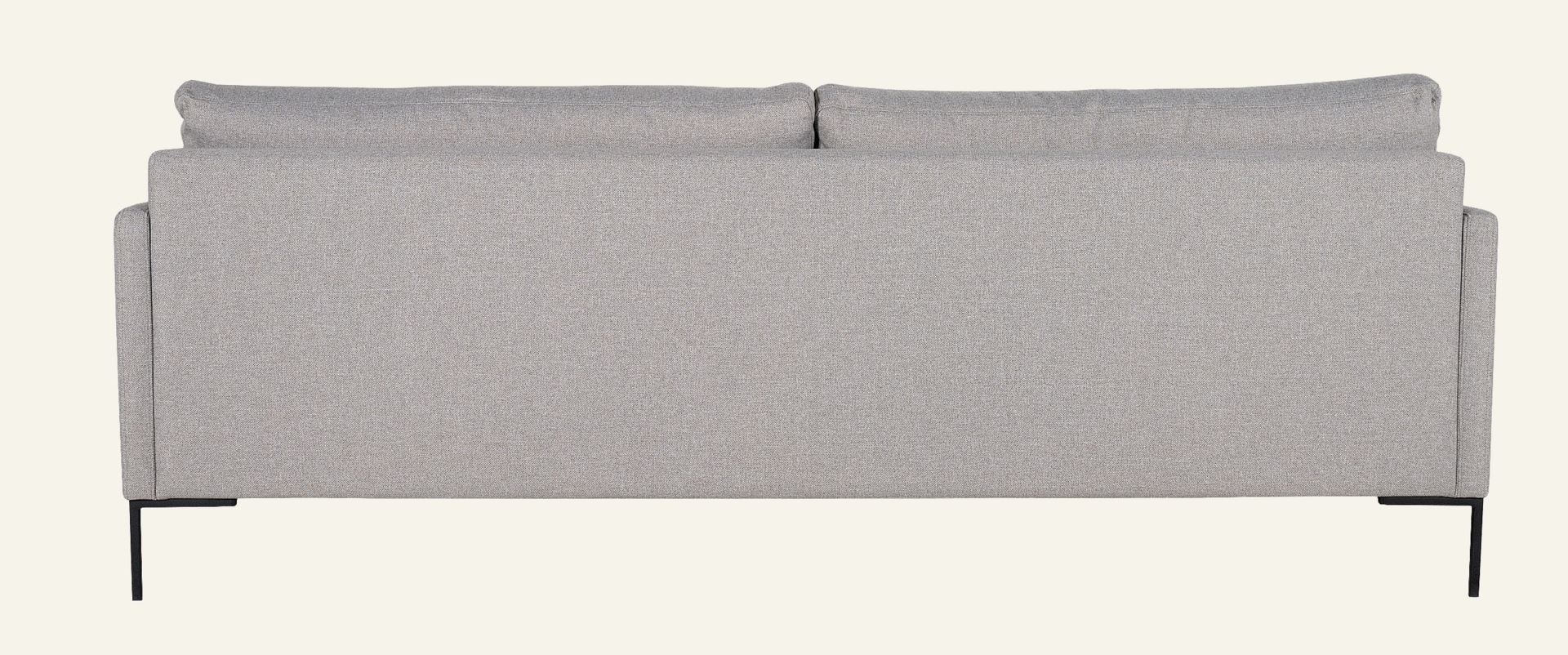 3 seter sofa lys grå - 6