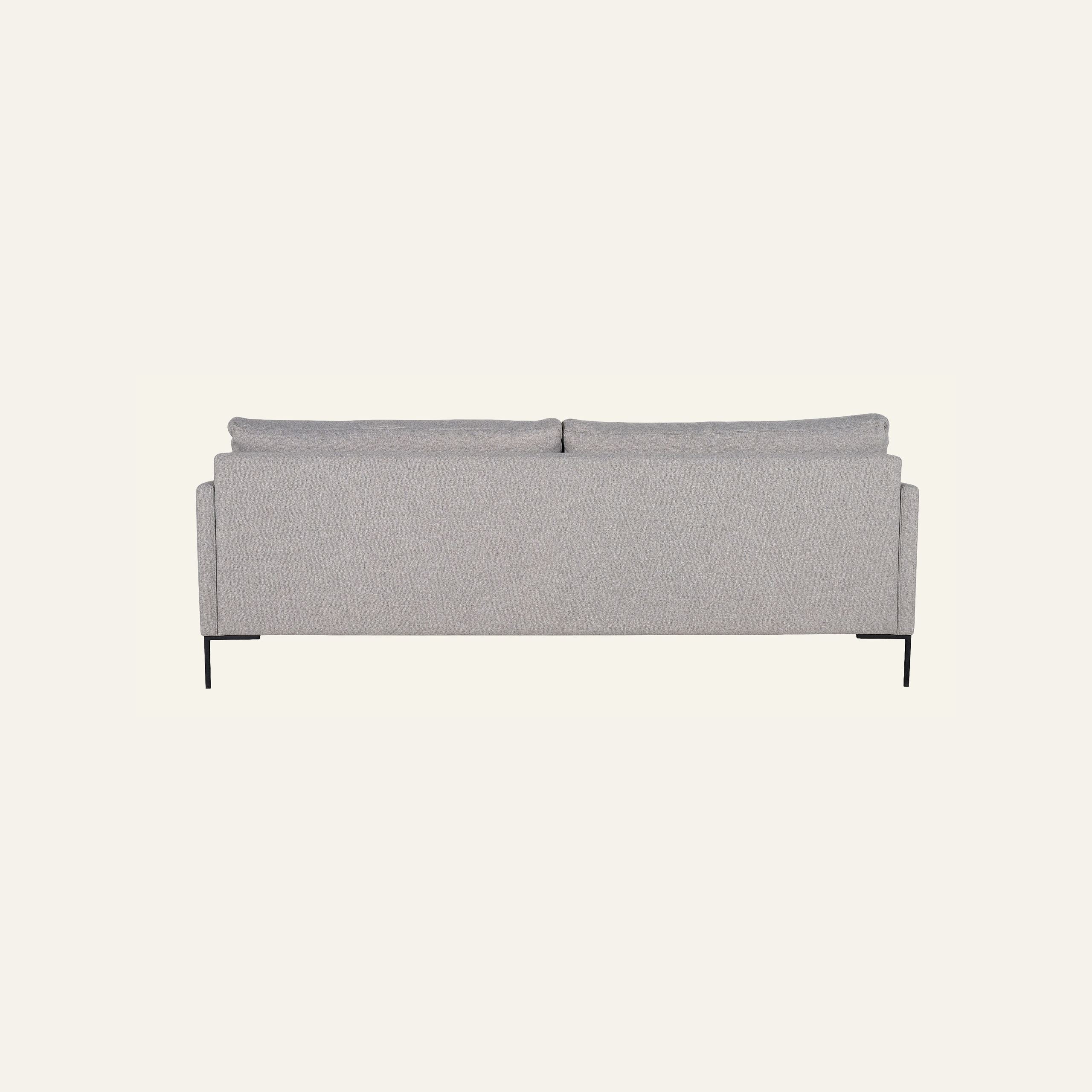 3 seter sofa lys grå - 6
