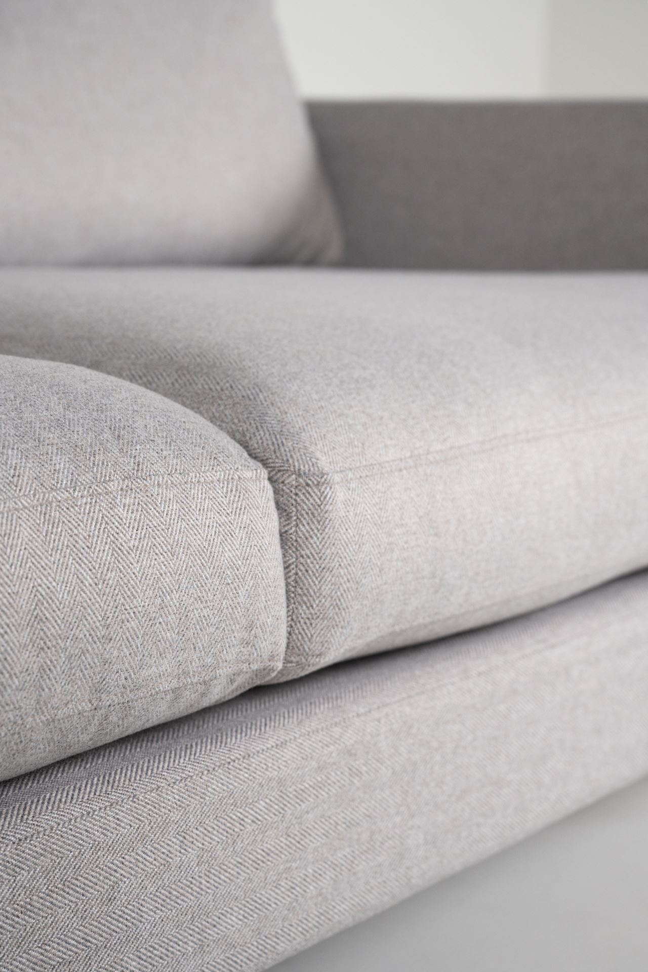 3 seter sofa lys grå - 11