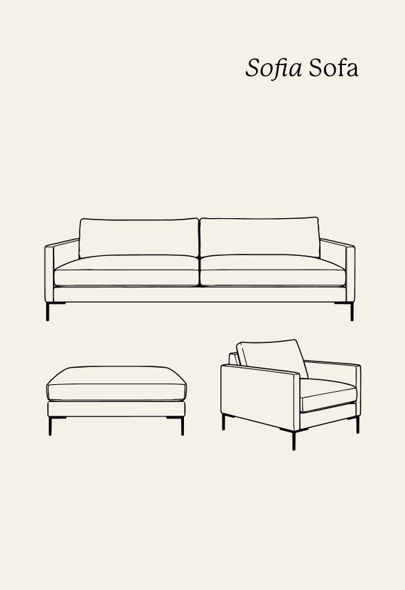 3 seter sofa svart - 5