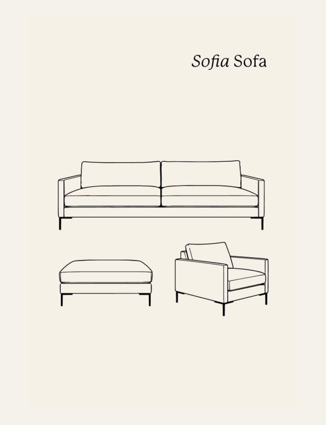 3 seter sofa svart - 5