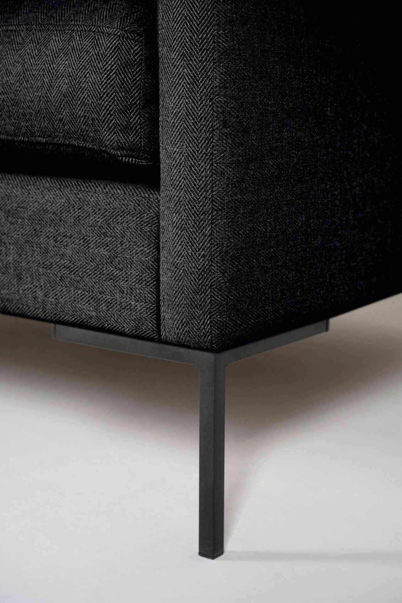 3 seter sofa svart - 10