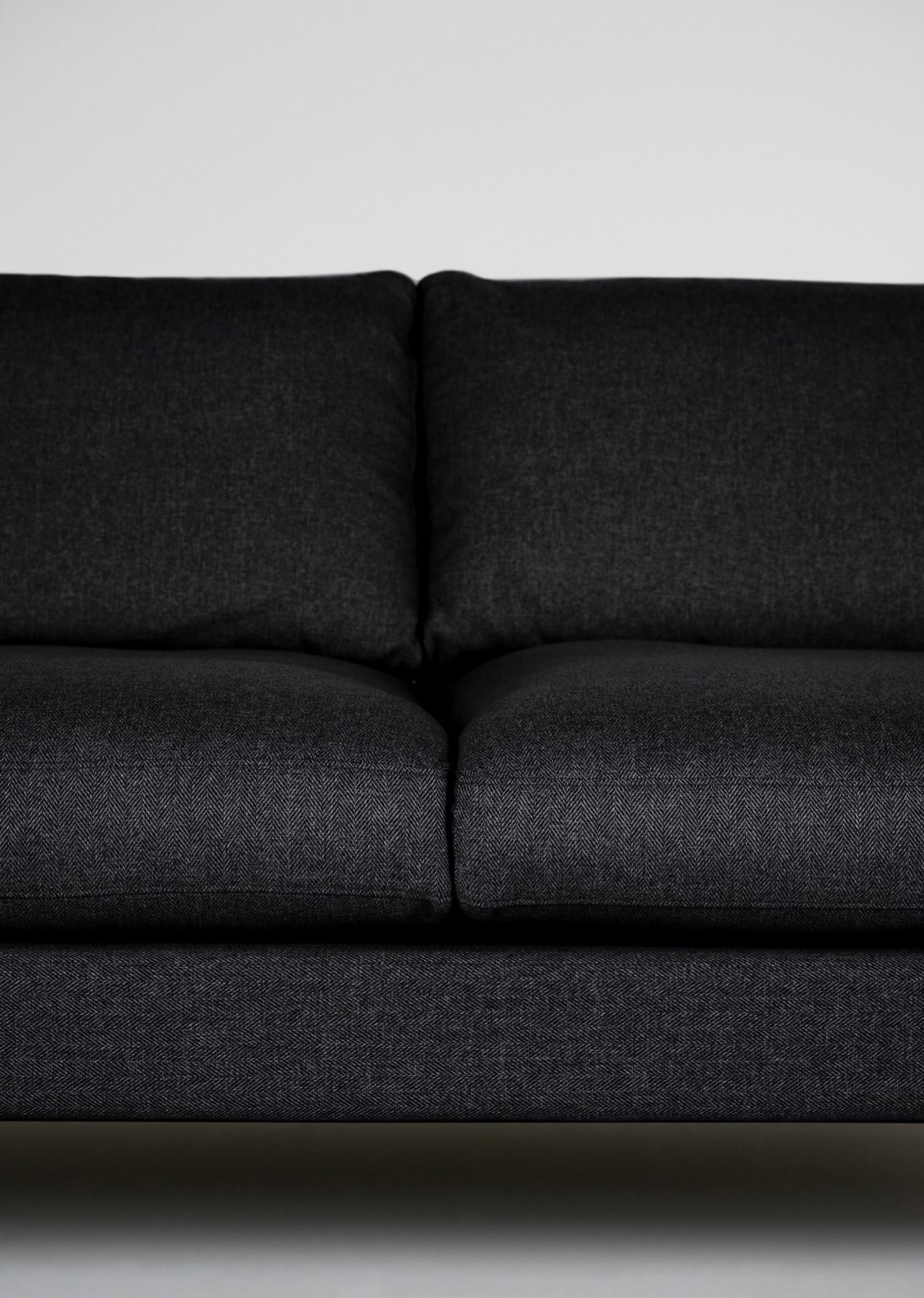 3 seter sofa svart - 4