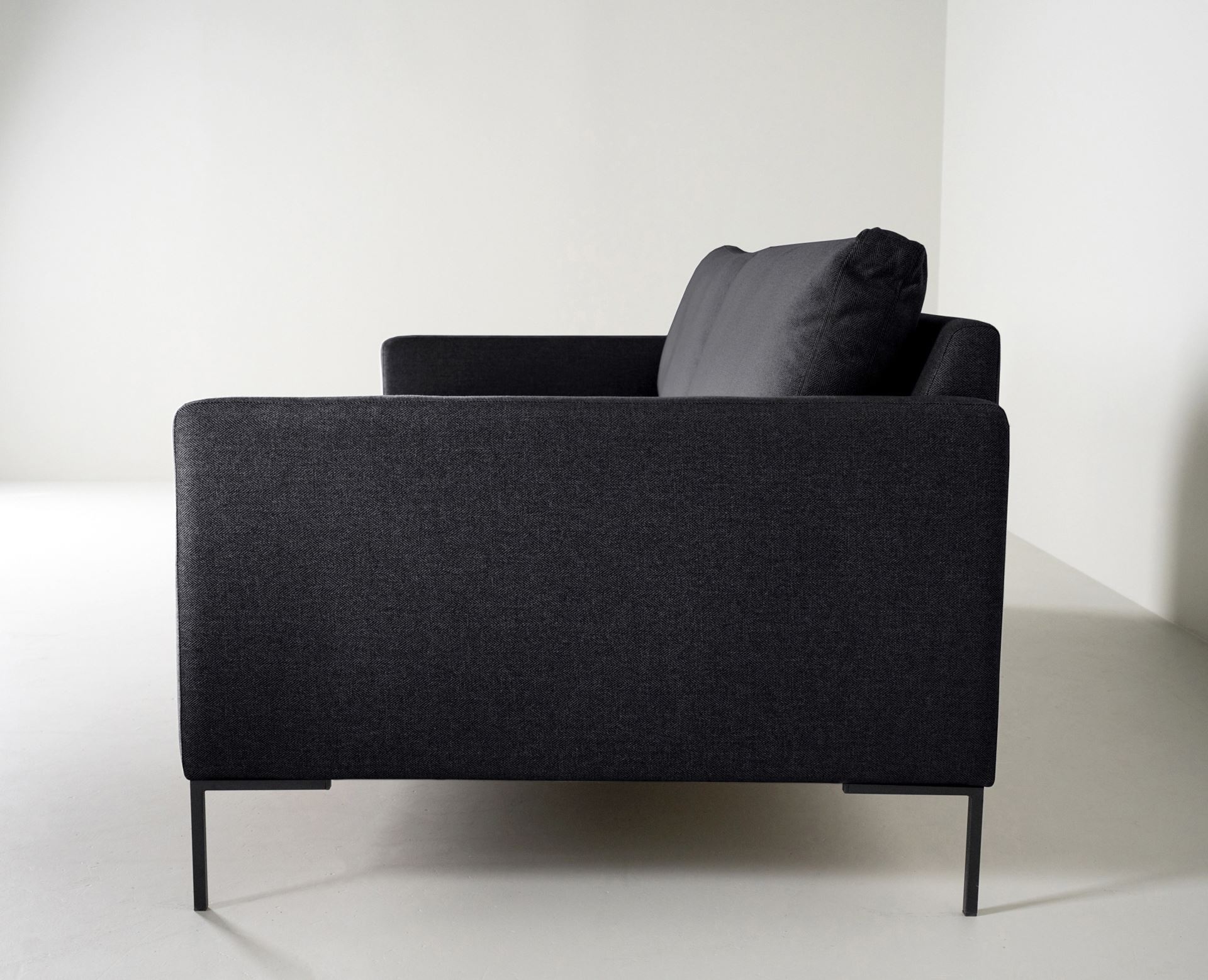 3 seter sofa svart - 7