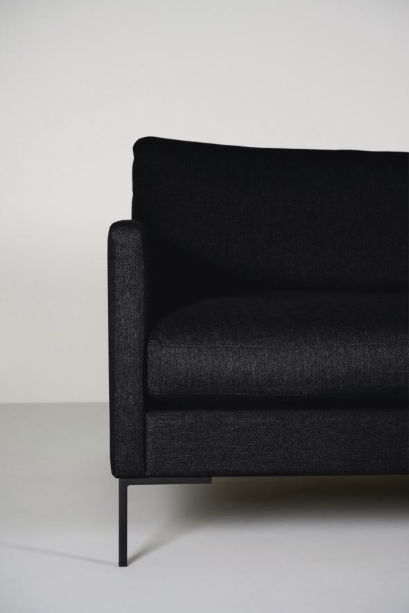 3 seter sofa svart - 8