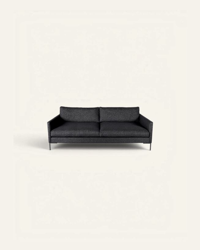 3 seter sofa svart - 227x100x83 cm svart - 1
