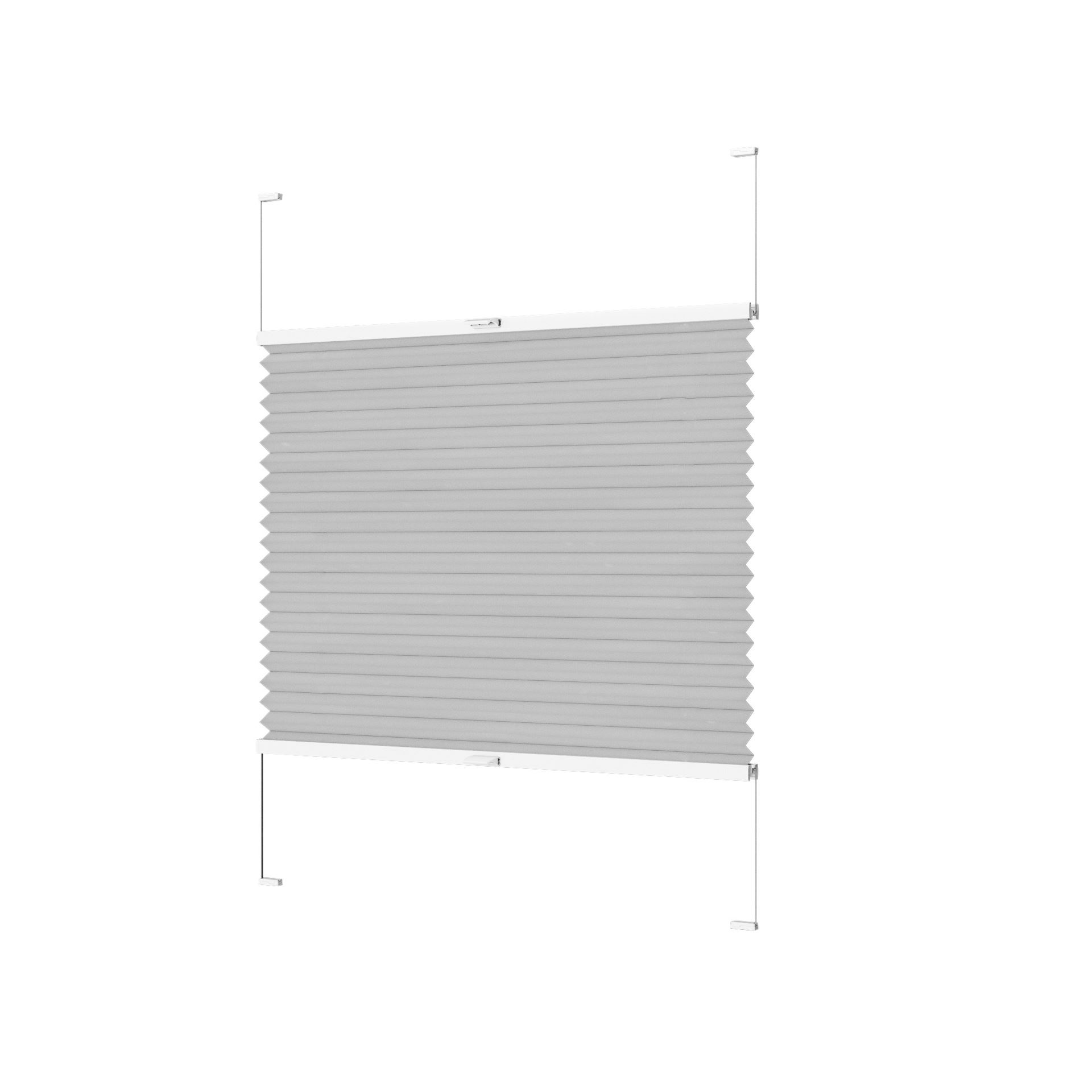 Premium opp&ned dobbel plisségardin 25mm multi - 2