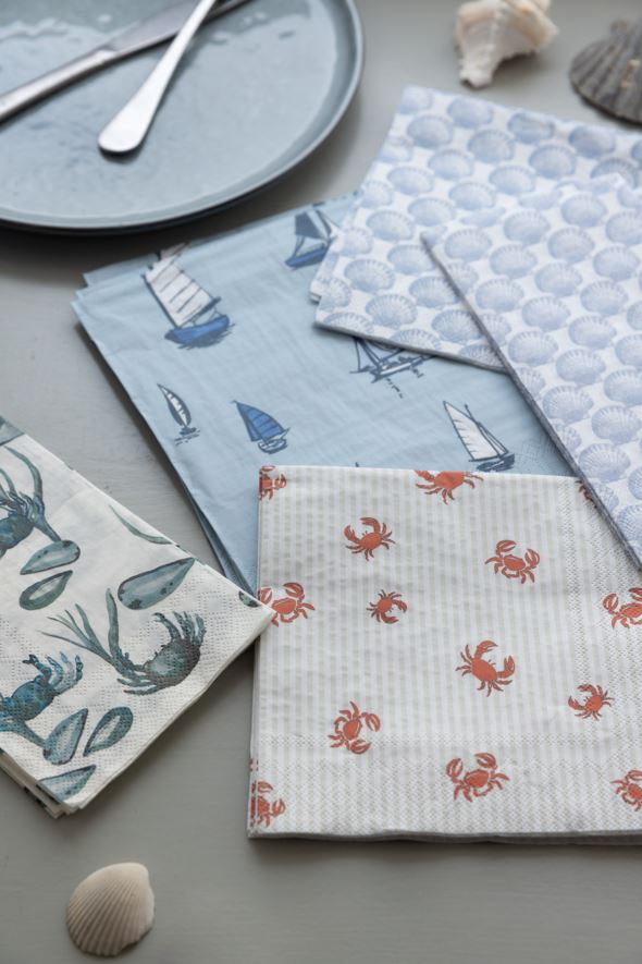 Middagsservietter lys blå - 2