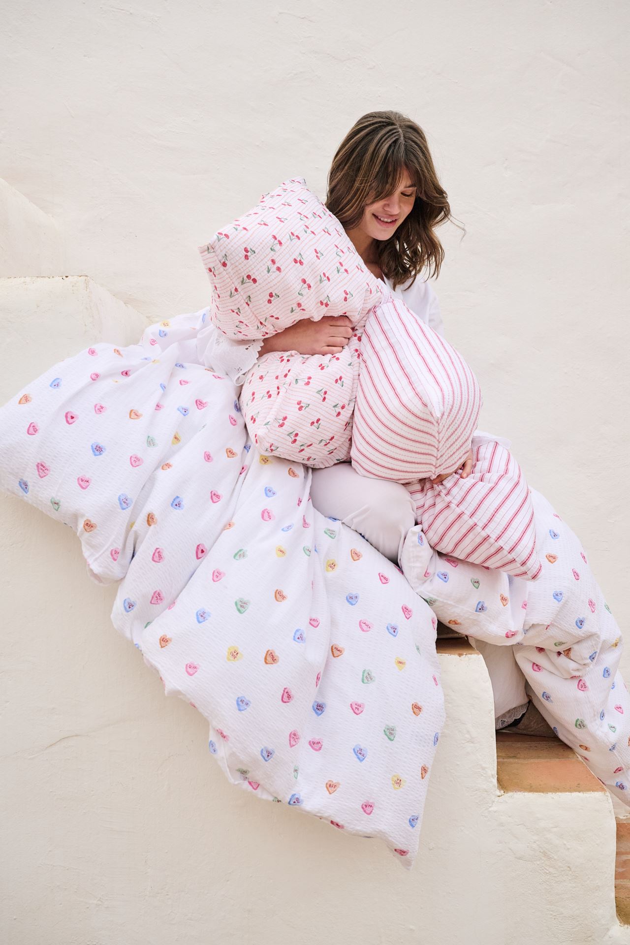 Krepp sengesett multi - 5