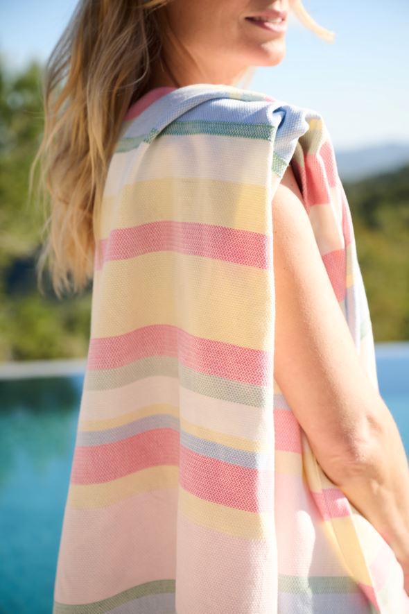 Badehåndkle multi rosa - 3