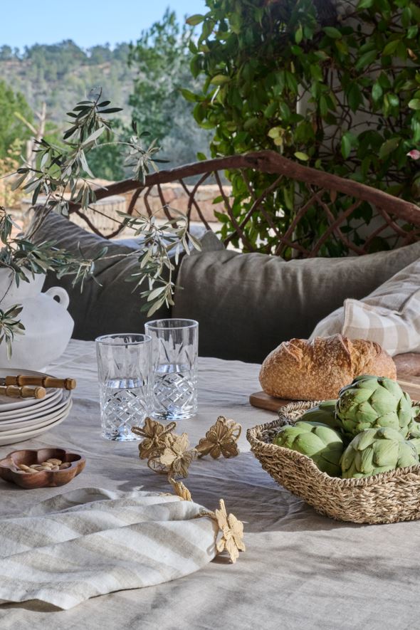 2 pk serviettringer natur - 6