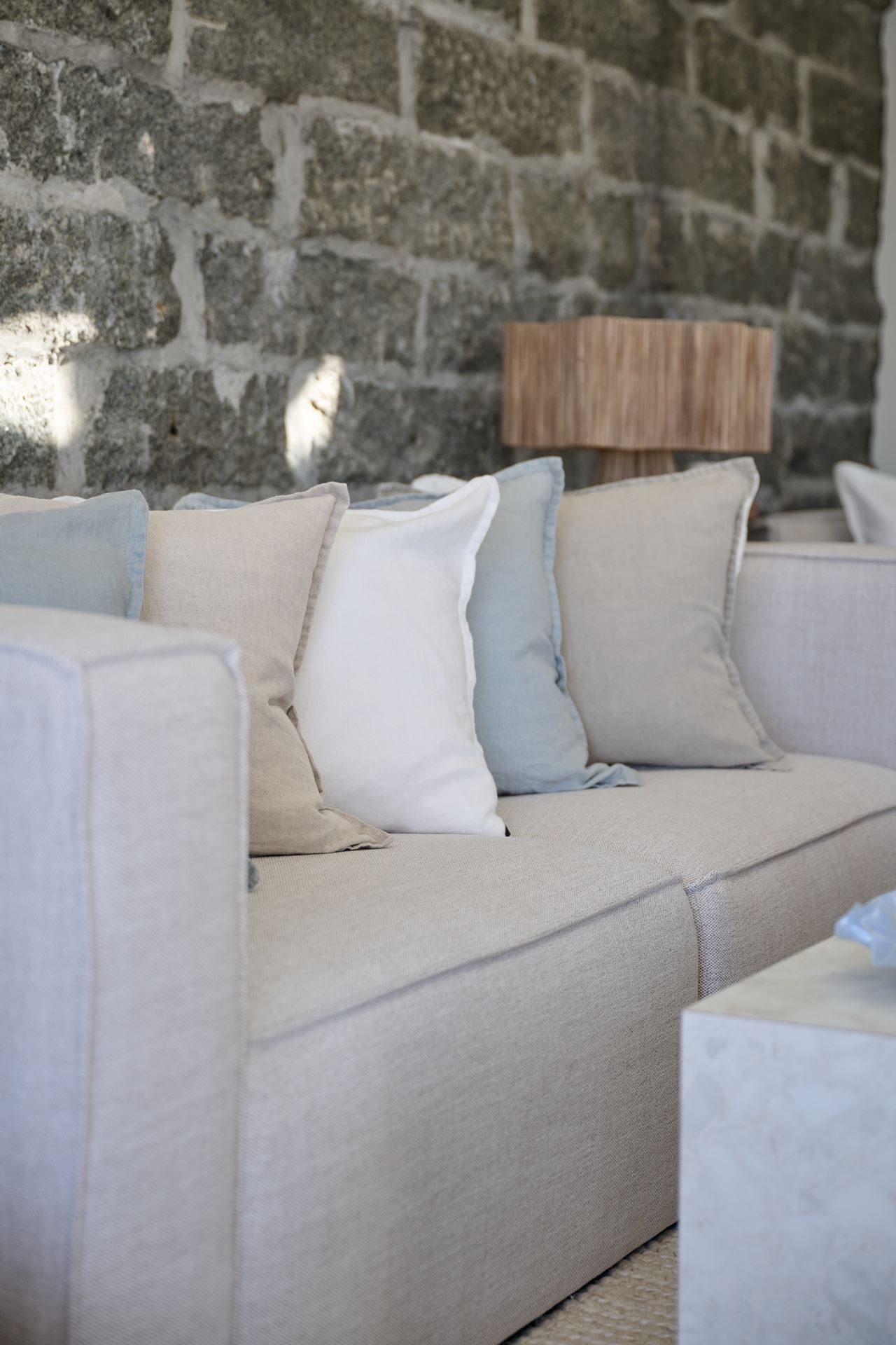Modulsofa 2 deler armlene natur - 2