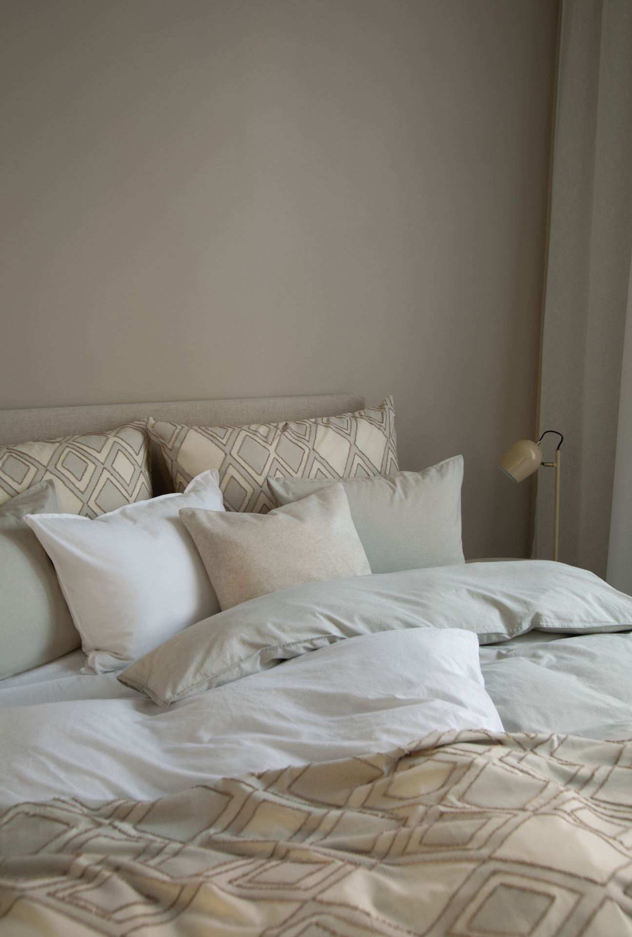 Bomull sengesett hvit - 4