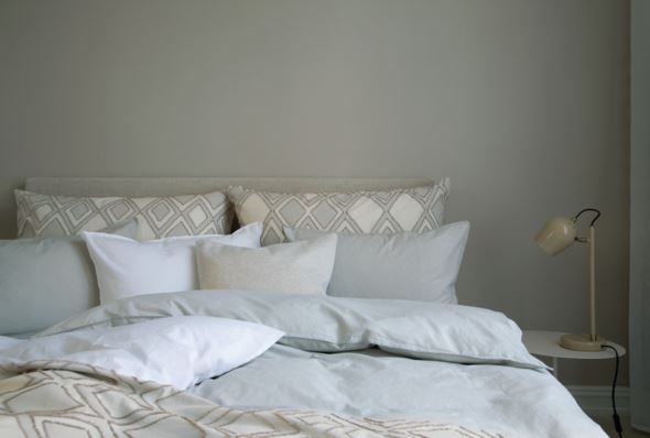 Bomull sengesett hvit - 5