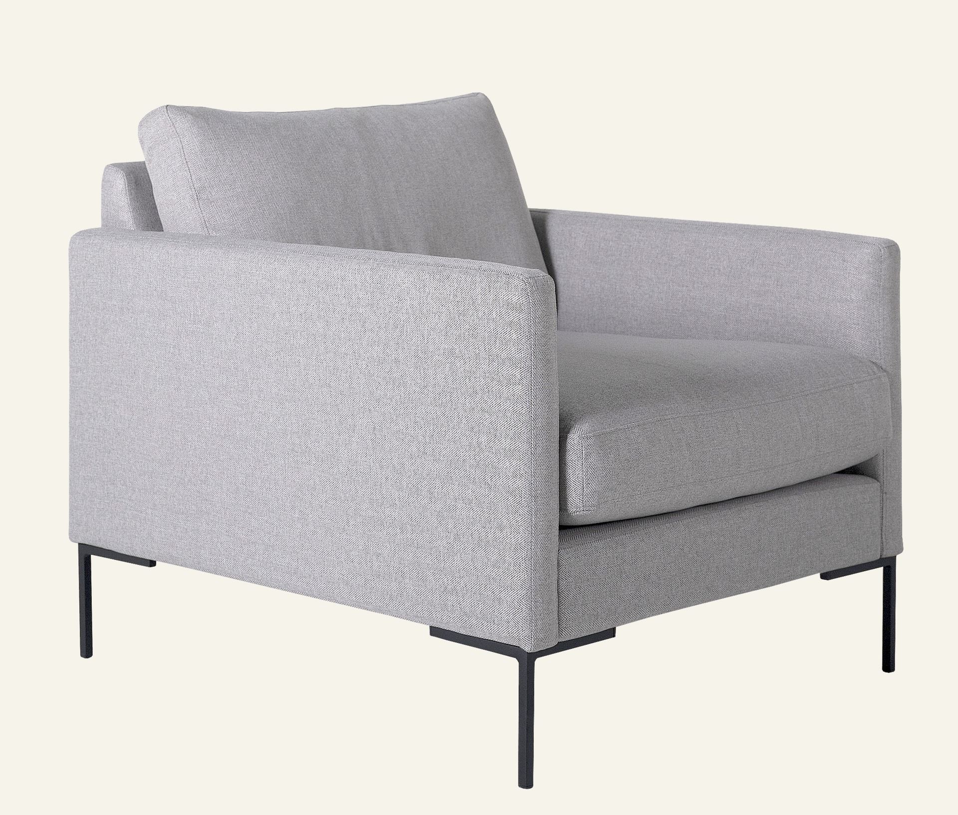 Loungestol lys grå - 6